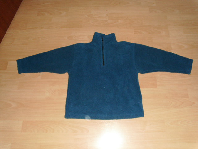 Fleecepullover (Teddypulli), dunkelblau, Gr. 134