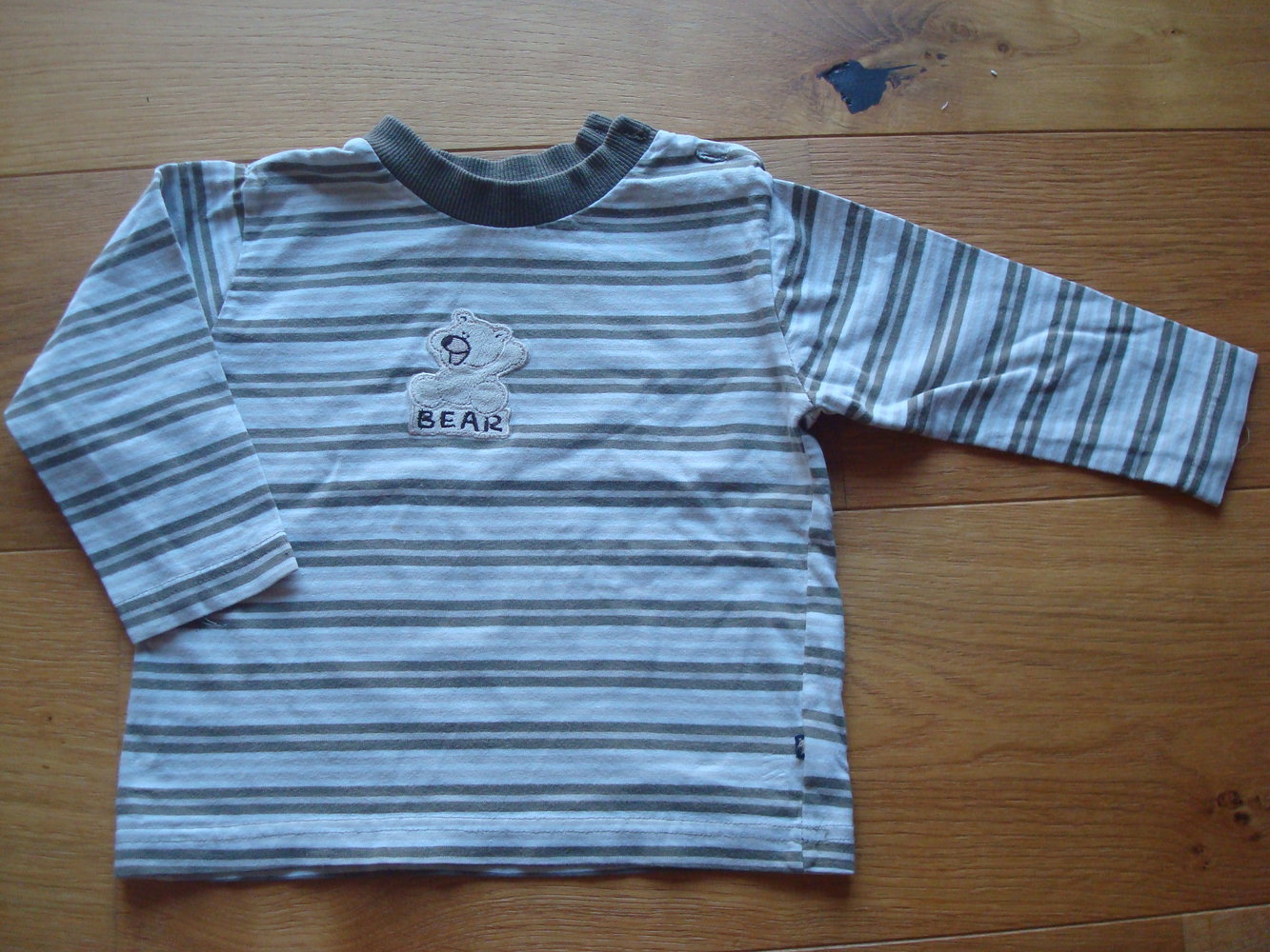 Langarmshirt, Pullover mit Bär G. 80