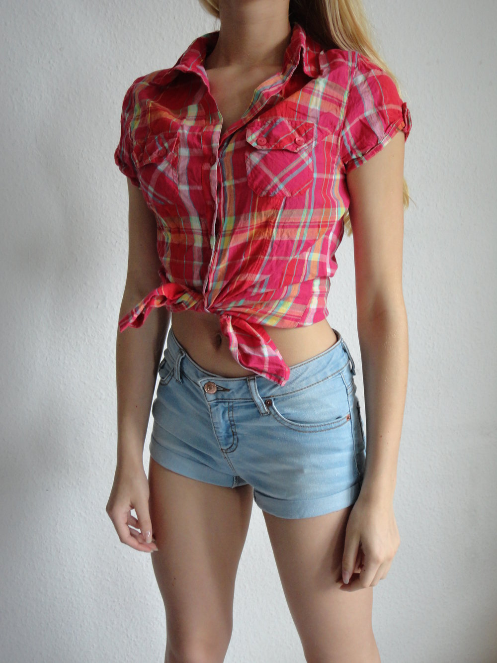 Karrierte Bluse