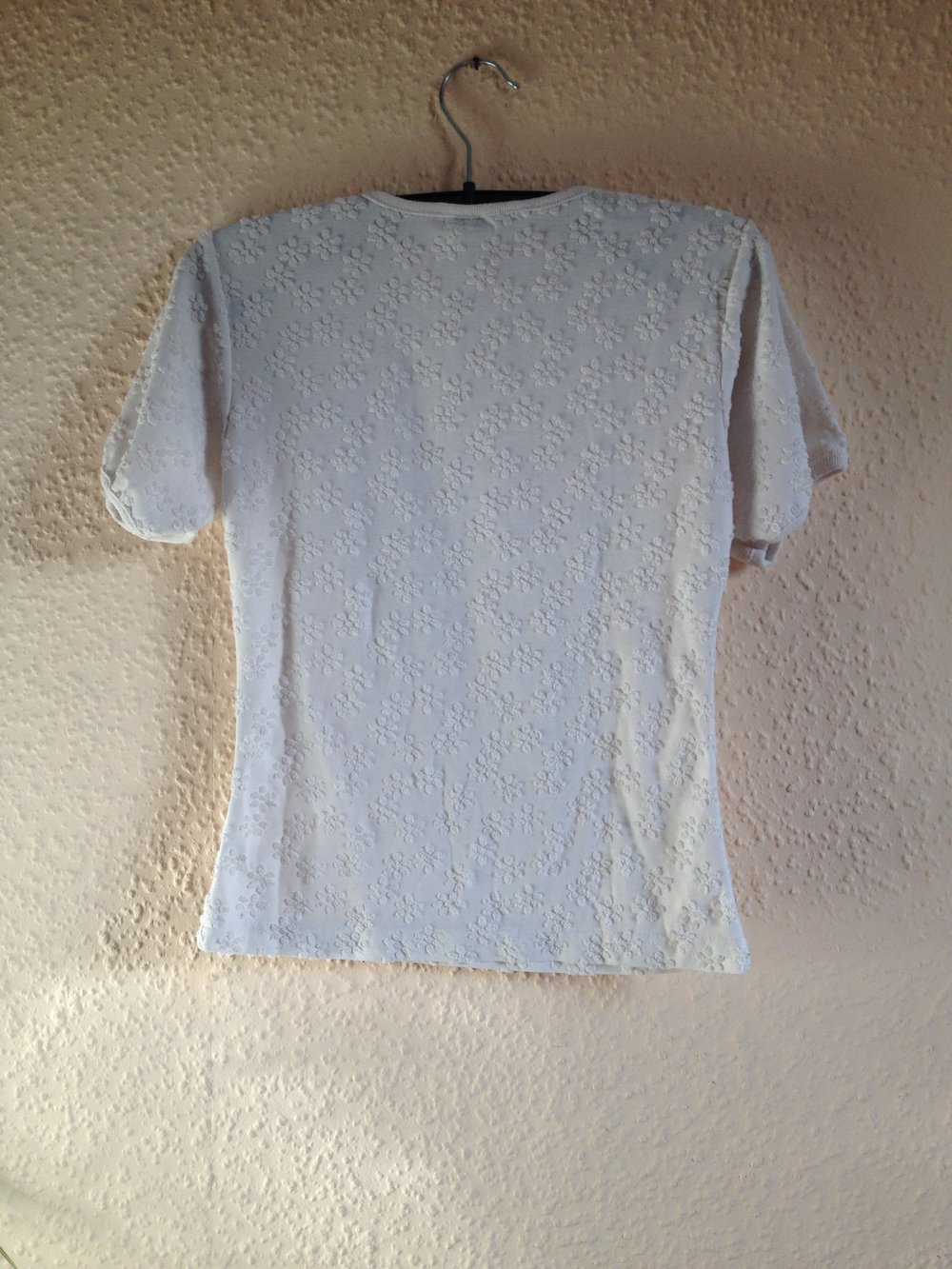 weißes Blumen T-Shirt