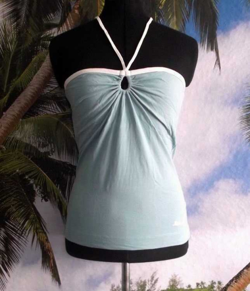 Tchibo Mitch & Co. Bandeau-Top / Neckholder / Tubetop * Gr. S (34/36) * rauchiges helles türkis