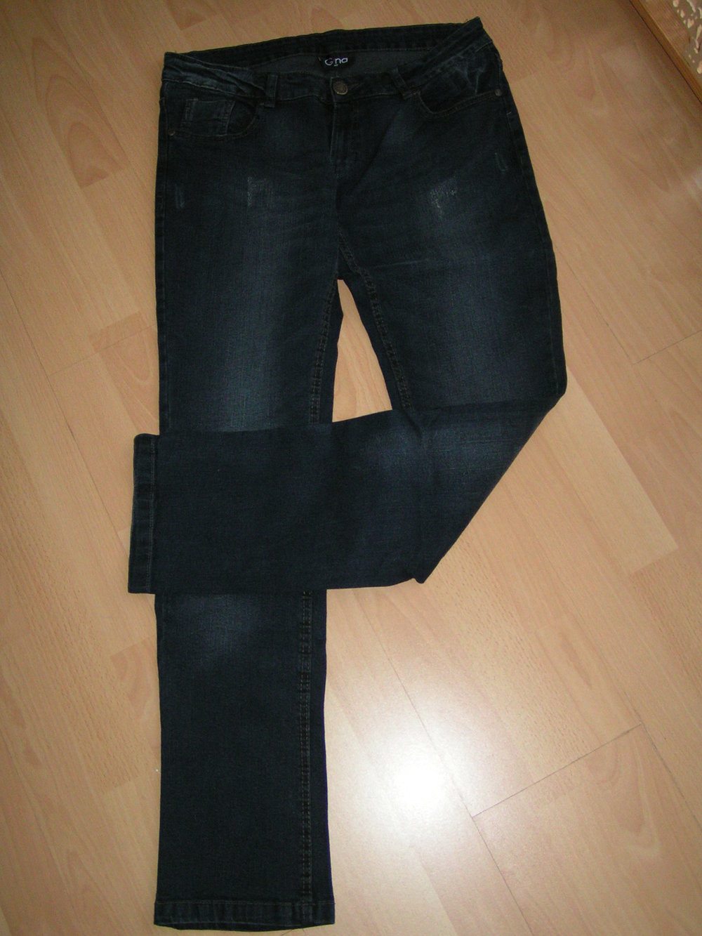 Ernstings-Family Gina Stretch Jeans Hose darkblue tolle Waschung Gr. 40 Neu    