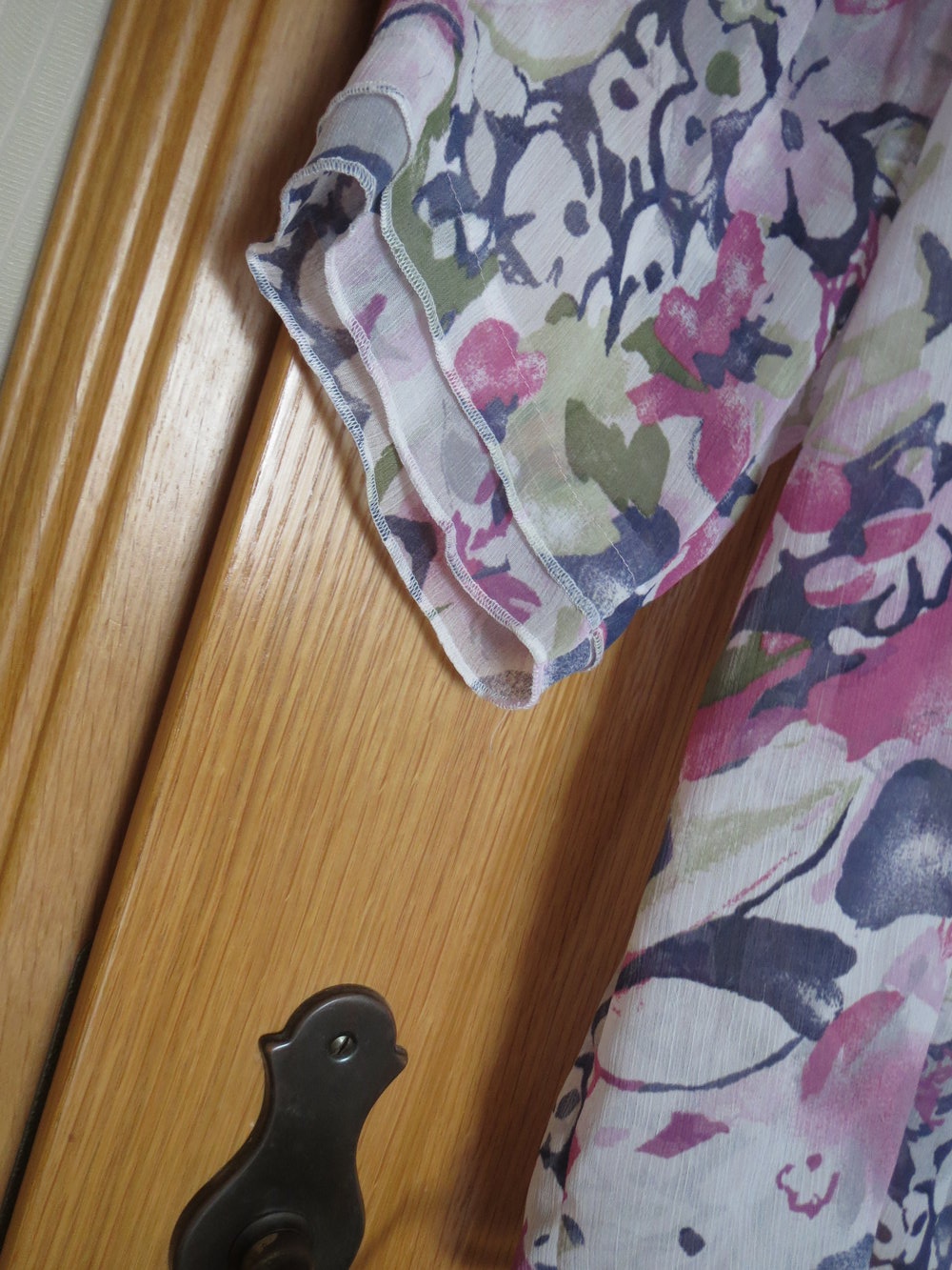 Bluse, Gr.50/XL, Blumen-Print