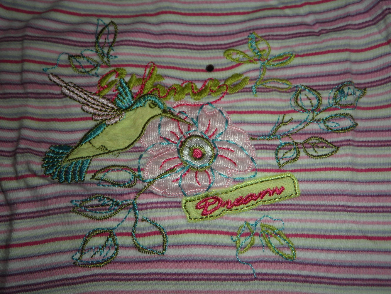 Bondi Top mit aufwendiger Stickerei Kolibri