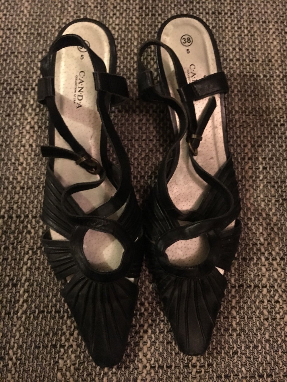 Damen Schuhe, Sling Pumps, Größe 38 