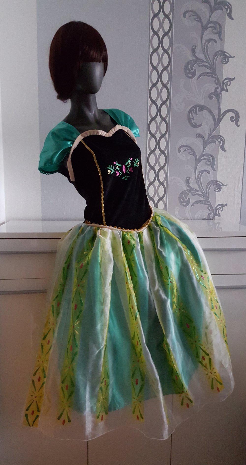 Die Eiskönigin völlig unverfroren Anna Cosplay Kleid ausgez. L auch XL 40 42