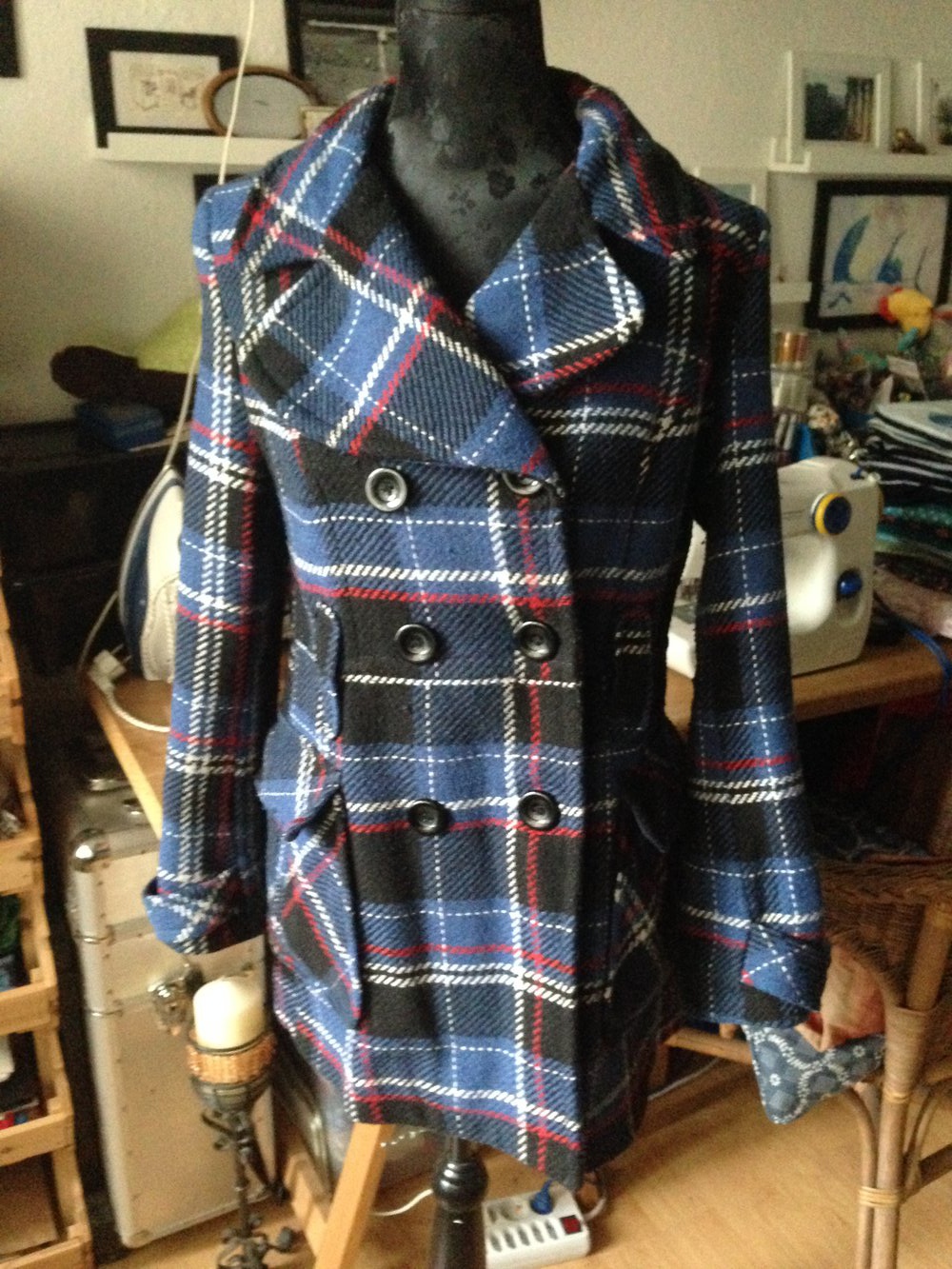 Karierte Jacke 
