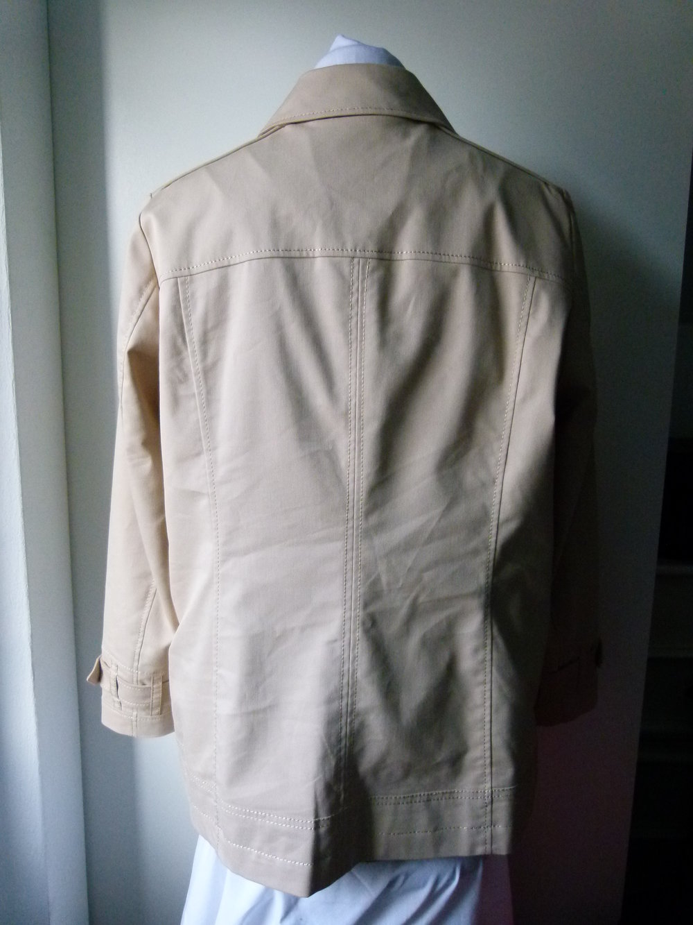 Leichte Jacke, nude beige, Mori Boho Edel Übergangszeit Lagenlook