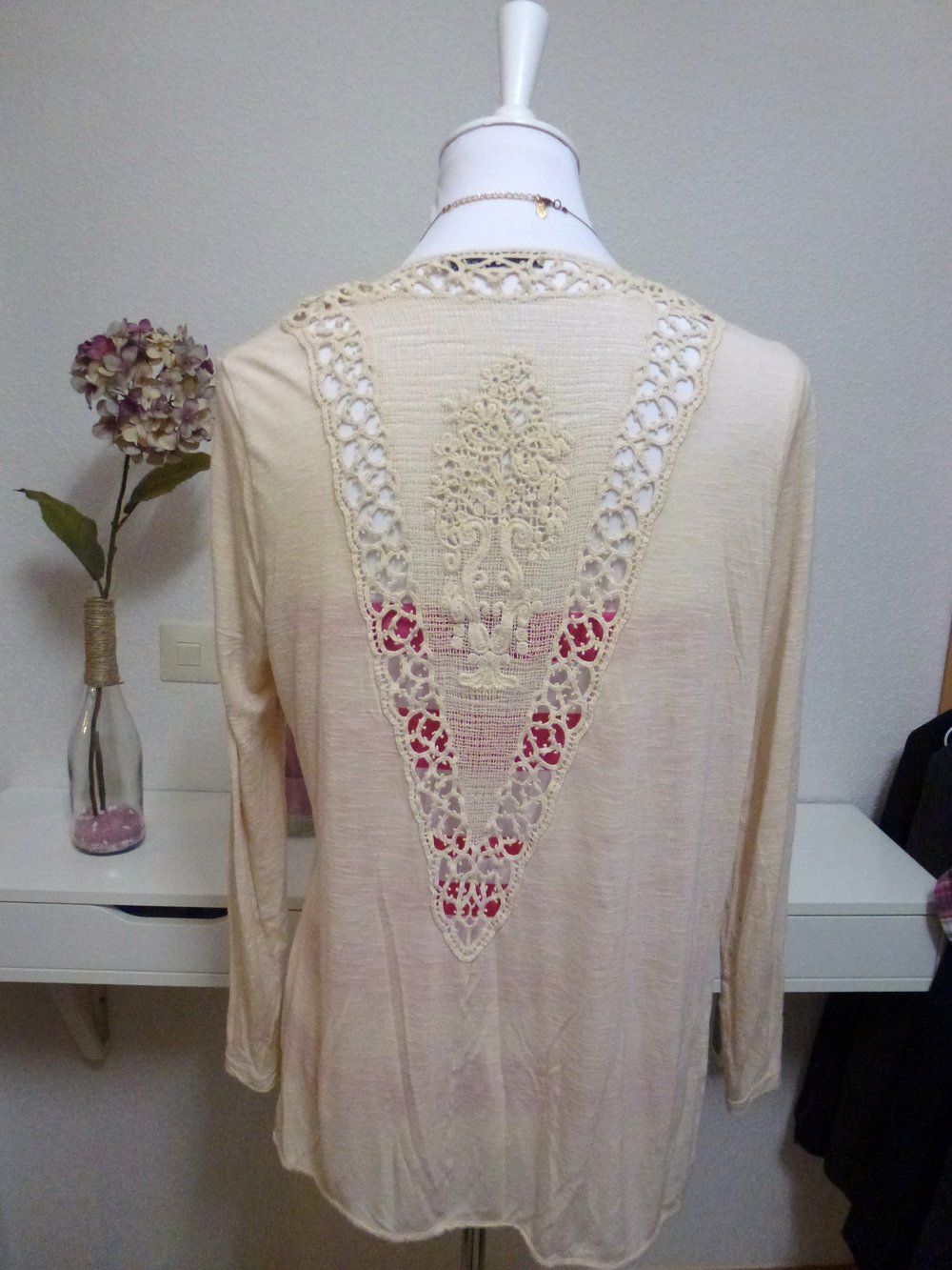 Leicht Cardigan Atmosphere mit Spitzeneinsatz