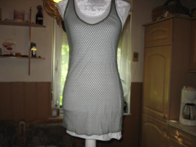 *** 2 in 1 Tanktop mit Netzüberzieher ***