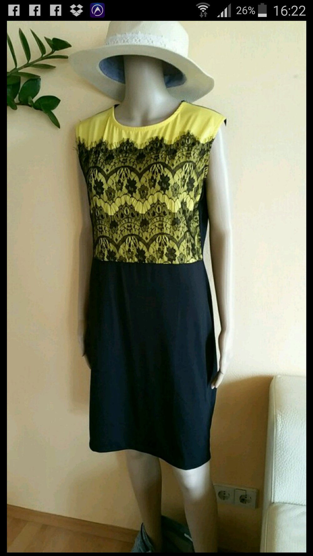 wunderschöne Kleid mit Spitze 