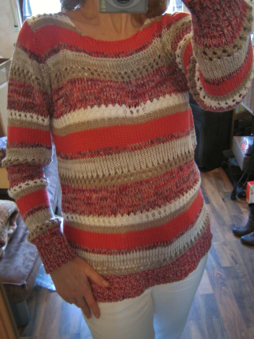 Sommer Streifen Pulli