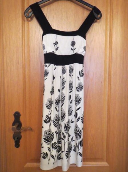 Kleid mit Jäckchen, Gr.XS/S, schwarz-weiß #Amisu