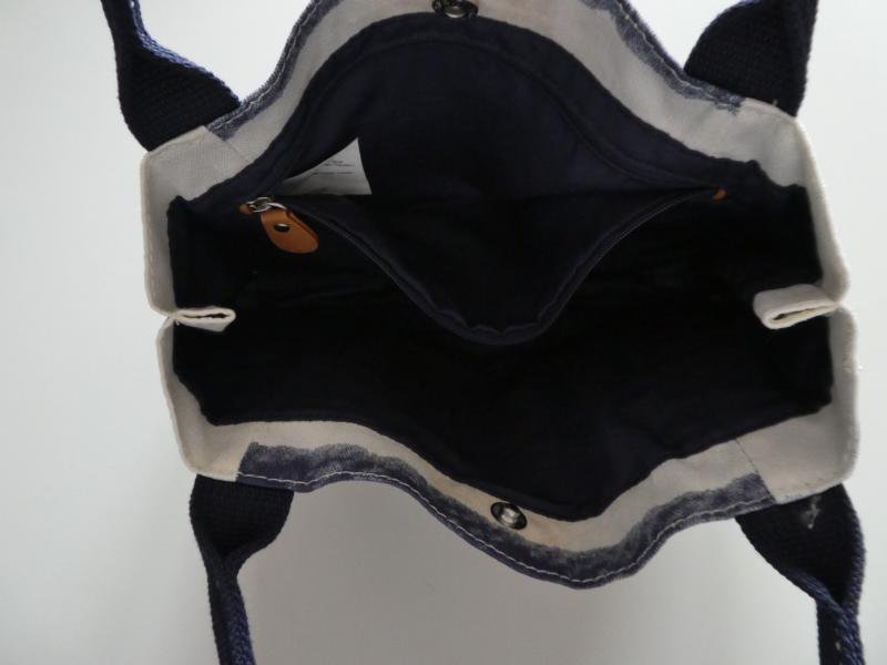 NEU – Esprit – kleine Tragetasche, gestreift in blau und weiß