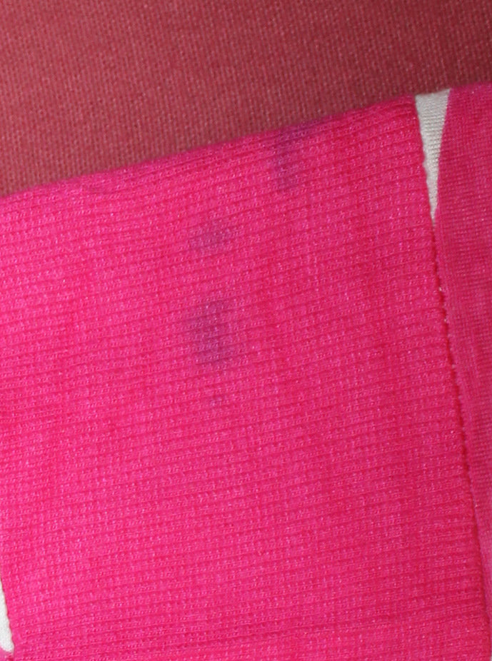 sexy Longshirt /Oberteil in pink / weiß gestreigt mit Schnalle