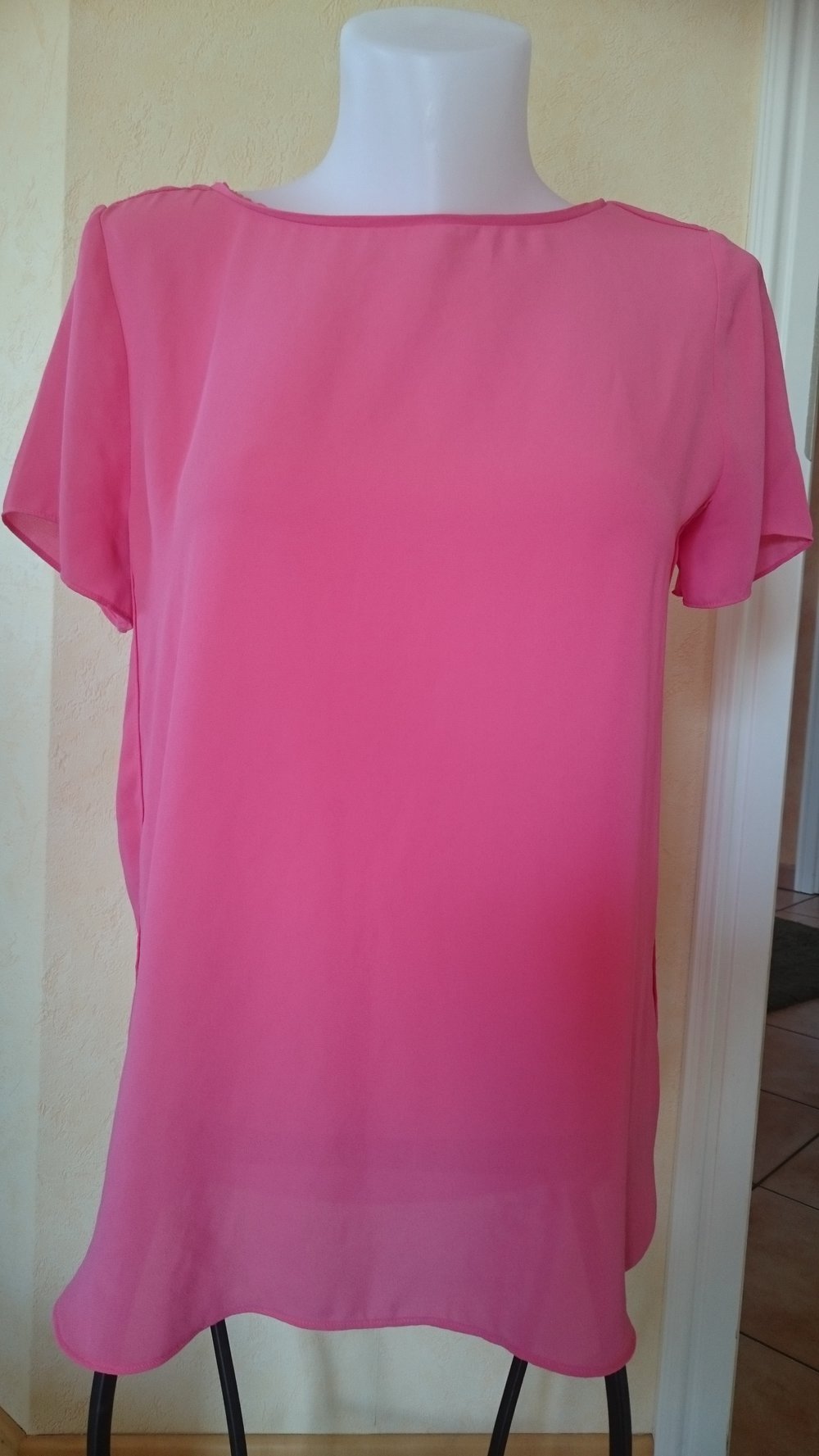 Esprit / Edc T-Shirt / Bluse Gr 38 Rosa