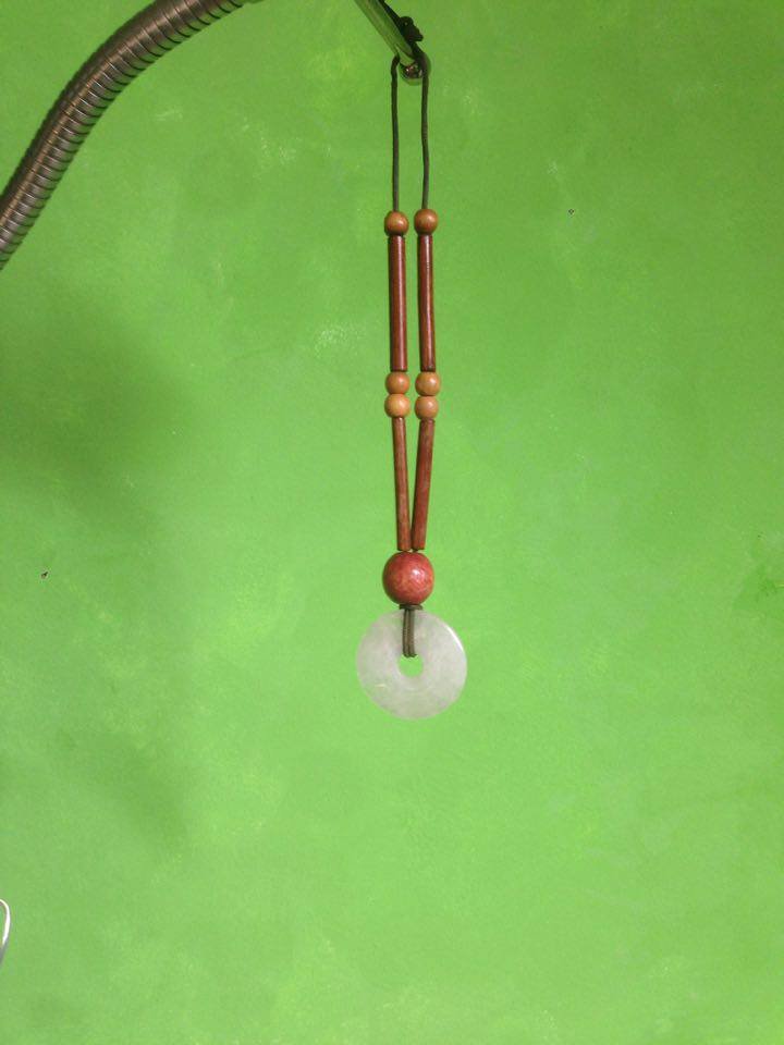 Indianerschmuck Kette! Rosenquartz Donut = Liebescharm! Ethno!