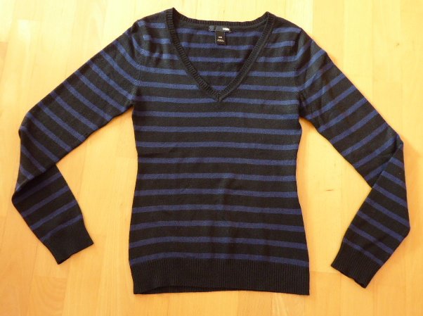 Gestreifter Feinstrickpulli von H&M