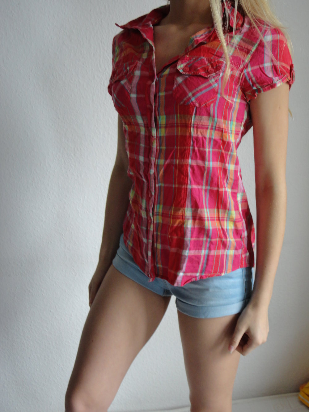 Karrierte Bluse