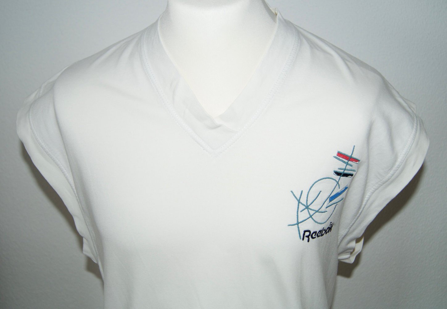 Reebok Herren Pullunder - Gr. S - weiß - Klassiker