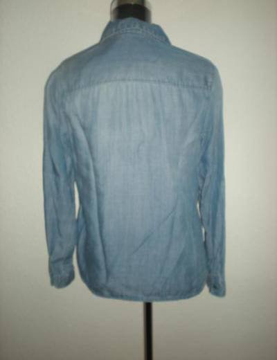 Hemd Hemdbluse Jeanshemd Jeans von H&M in Gr. S 36 38 Turn Up Ärmel