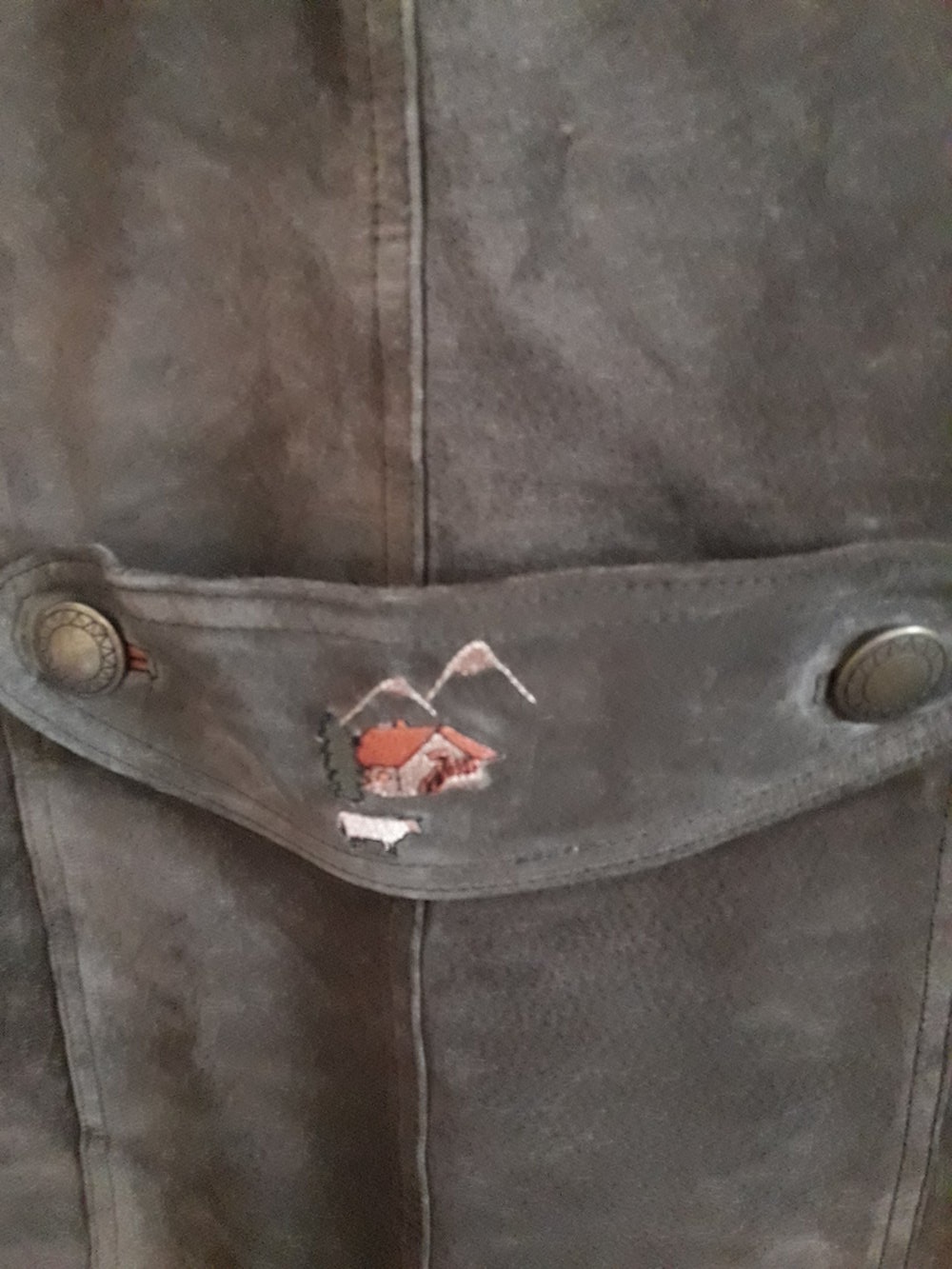 Leder Trachtenweste