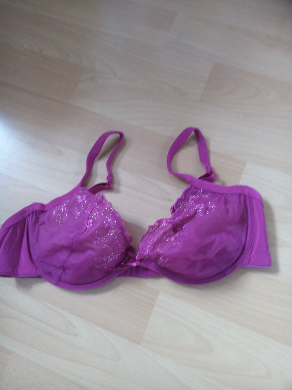 80C pinker BH mit Glitzer 