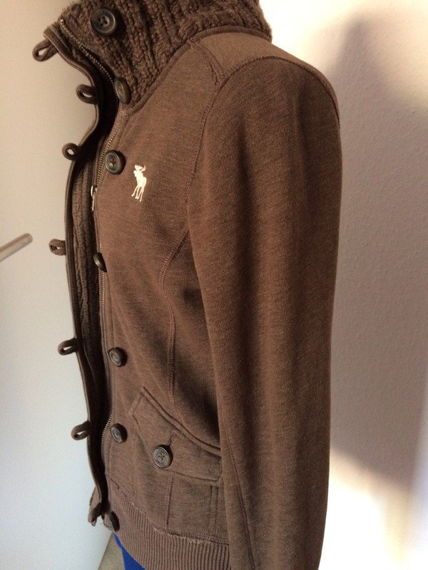 Brauner Abercrombie & Fitch Hoodie Gr. M