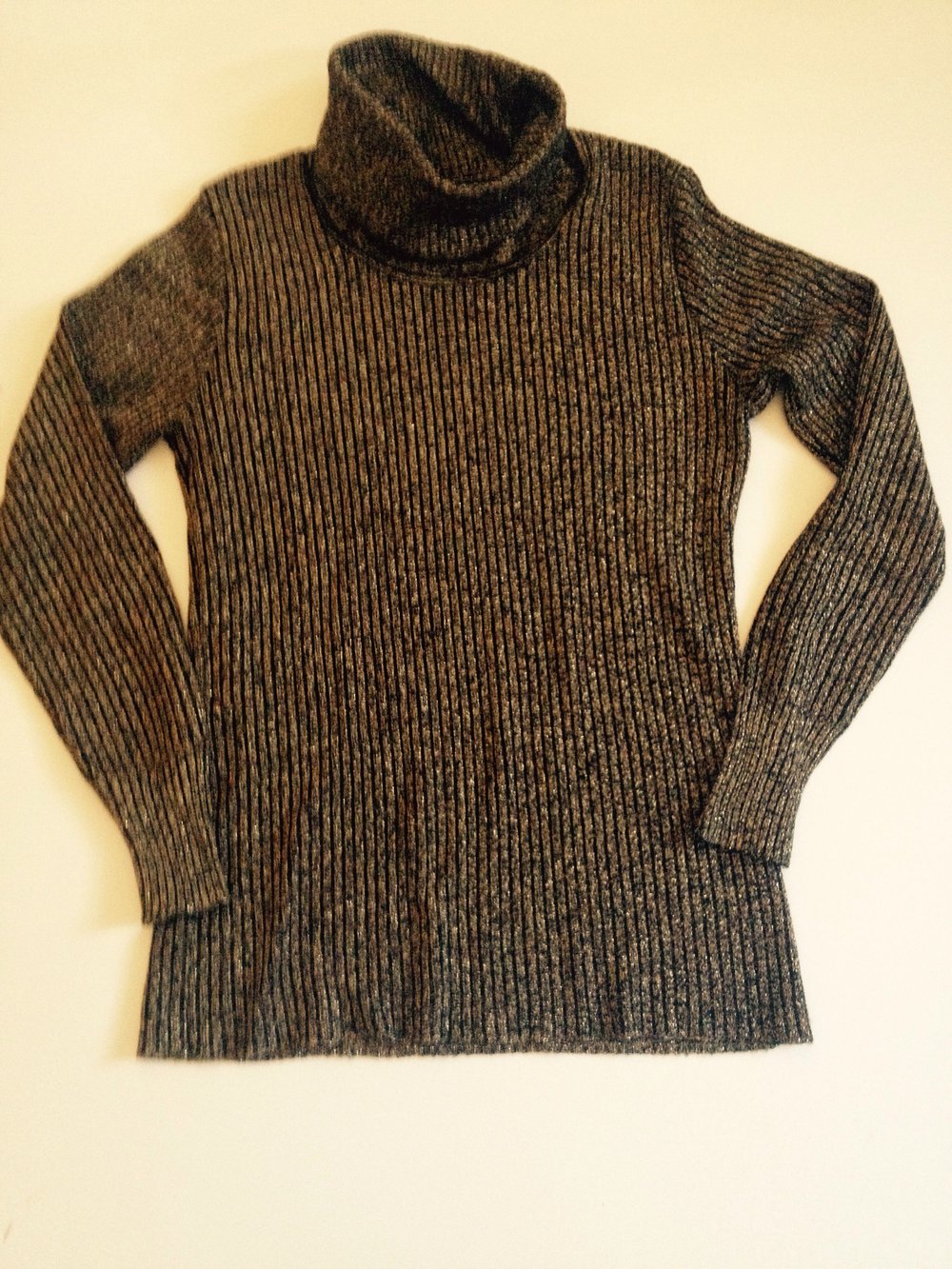 Toller Glitzer Rollkragenpullover Pulli 