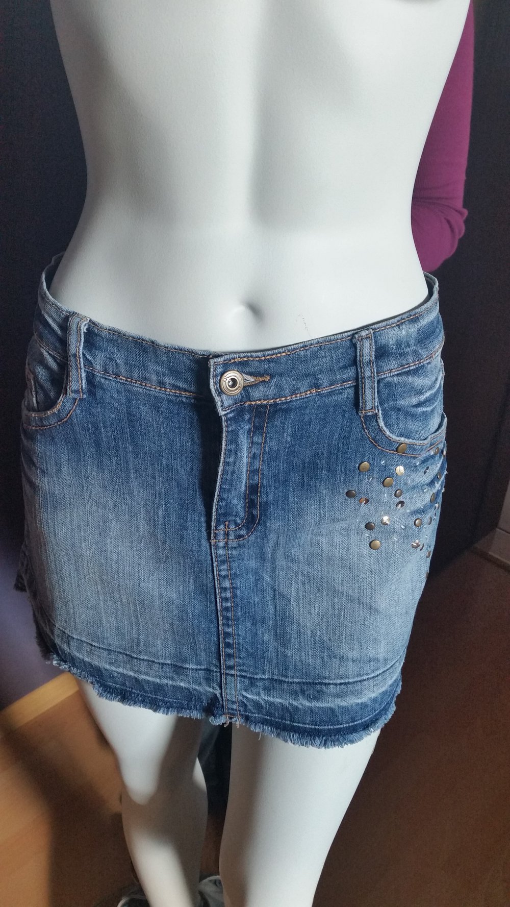 kurzer Jeansrock