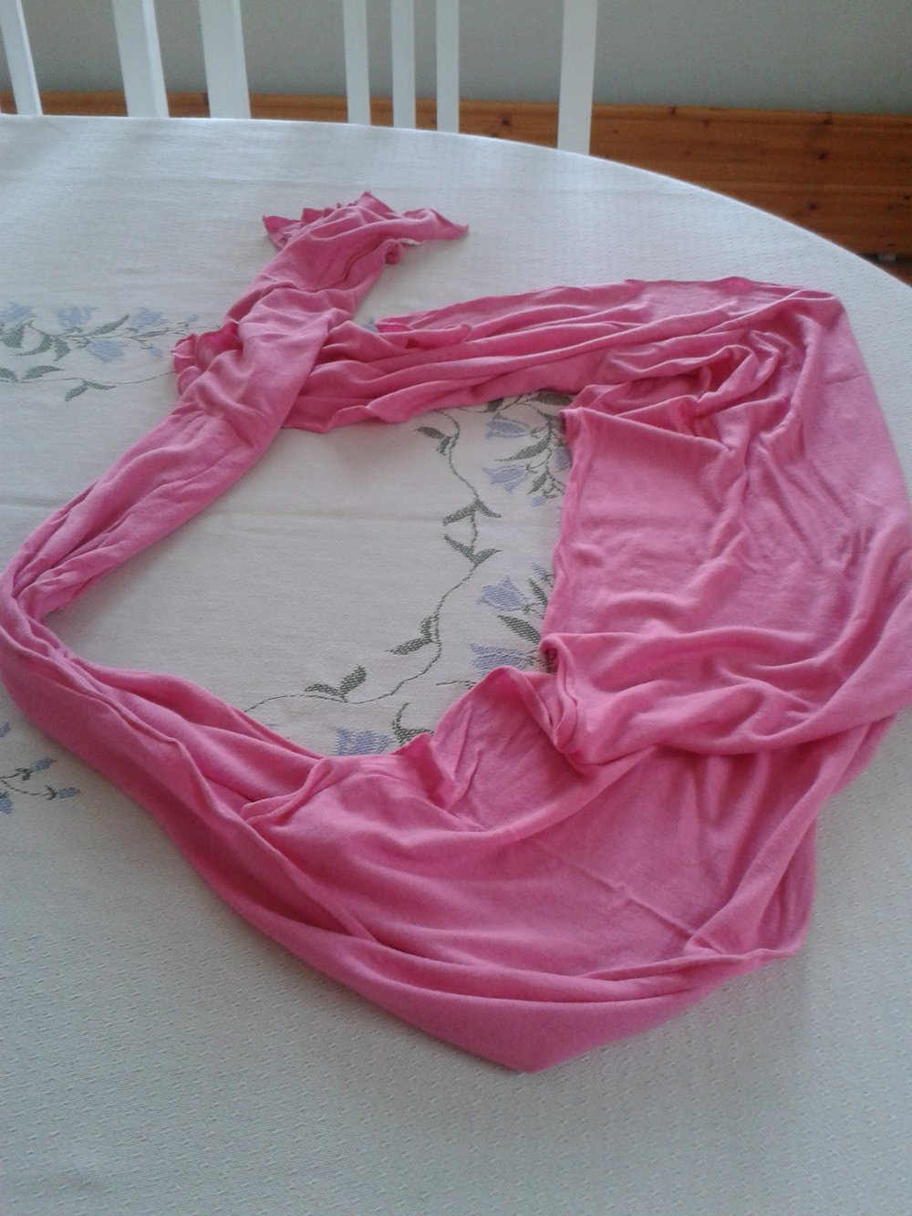 Tuch schlicht pink