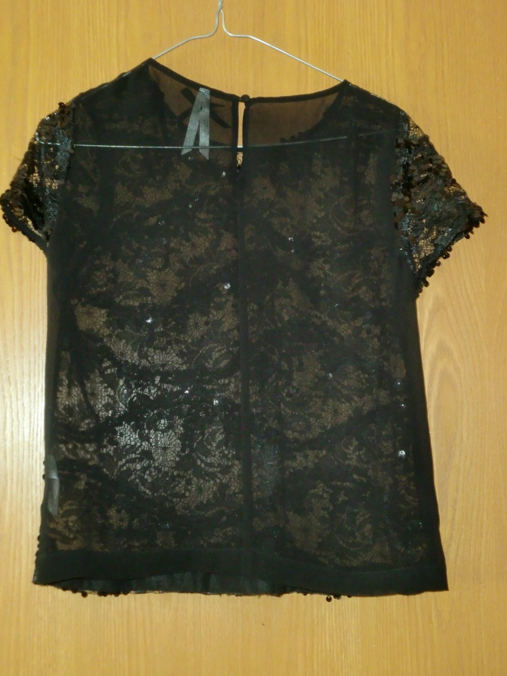 Glitzer-Shirt  / Shirt, Gr. 36, schwarz, von Primark (Atmosphere)