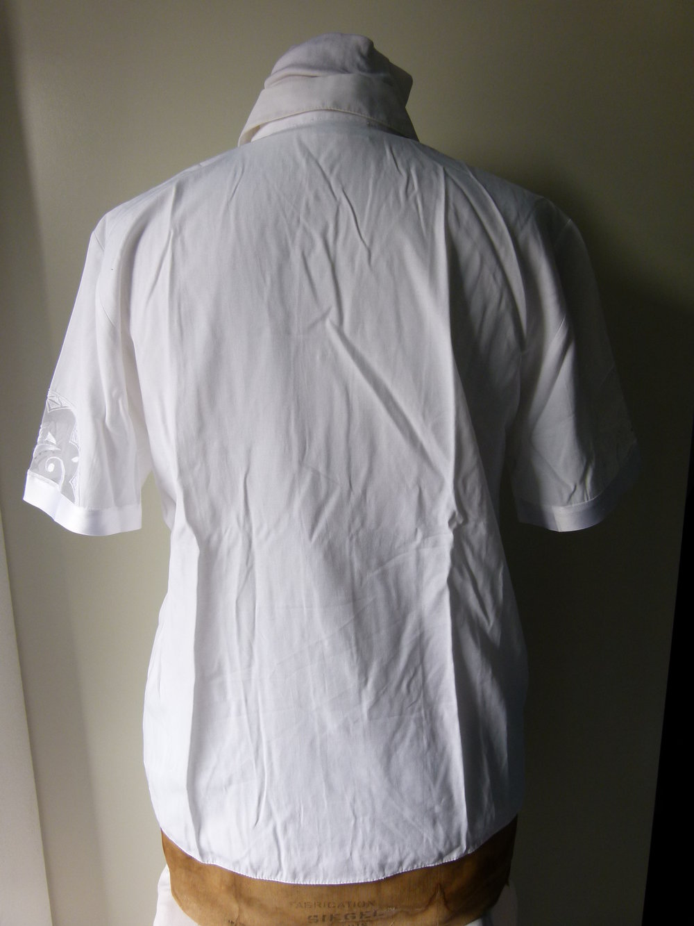 Kurzarm Bluse, weiß mit Spitze, Satin und Strass, Elegant Festlich Vintage Retro Granny