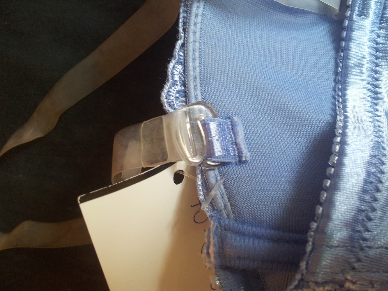 Guy de France, Set blaue Spitze, Seide 75B und S