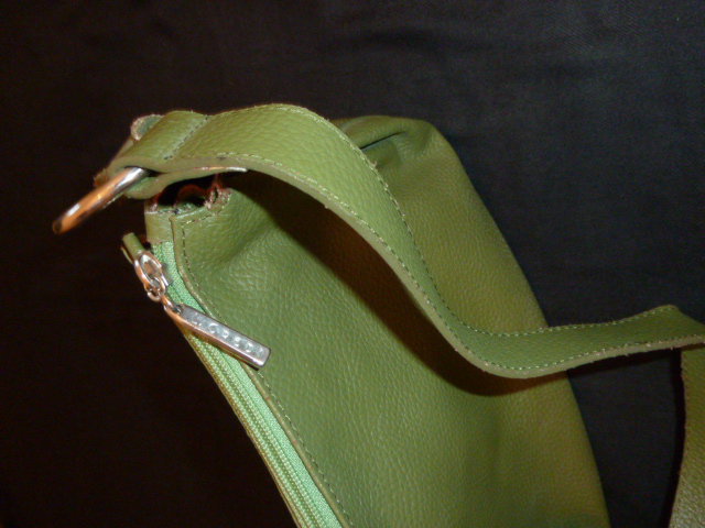 Handtasche / L. Credi / grün