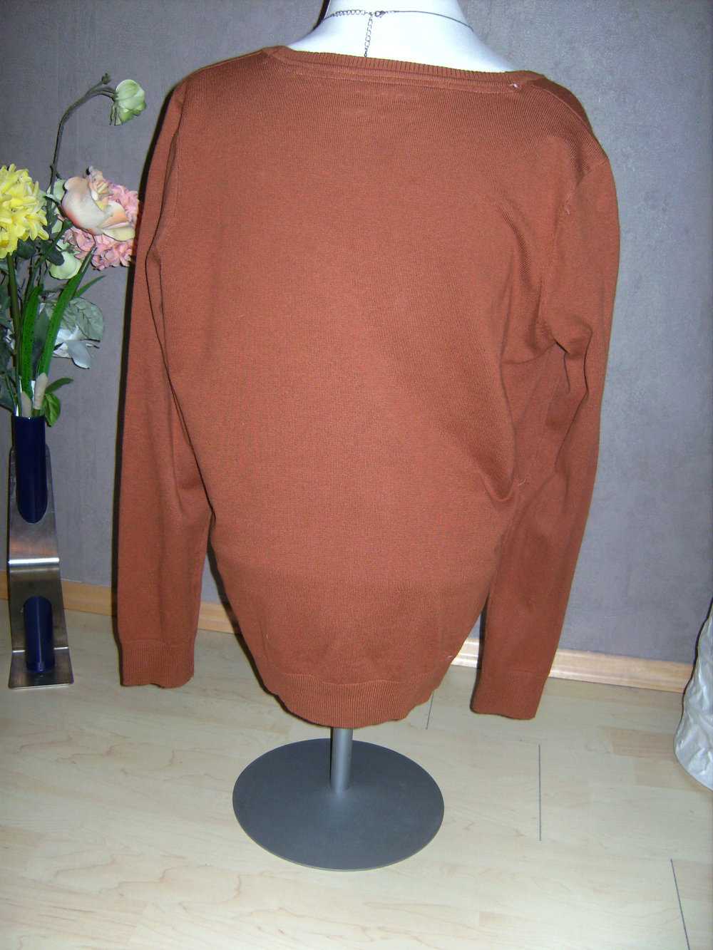 Cardigan Gr. 44, Rostbraun, Strickweste Neu und Ungetragen, Langarm, Weste, Jacke Feinstrick