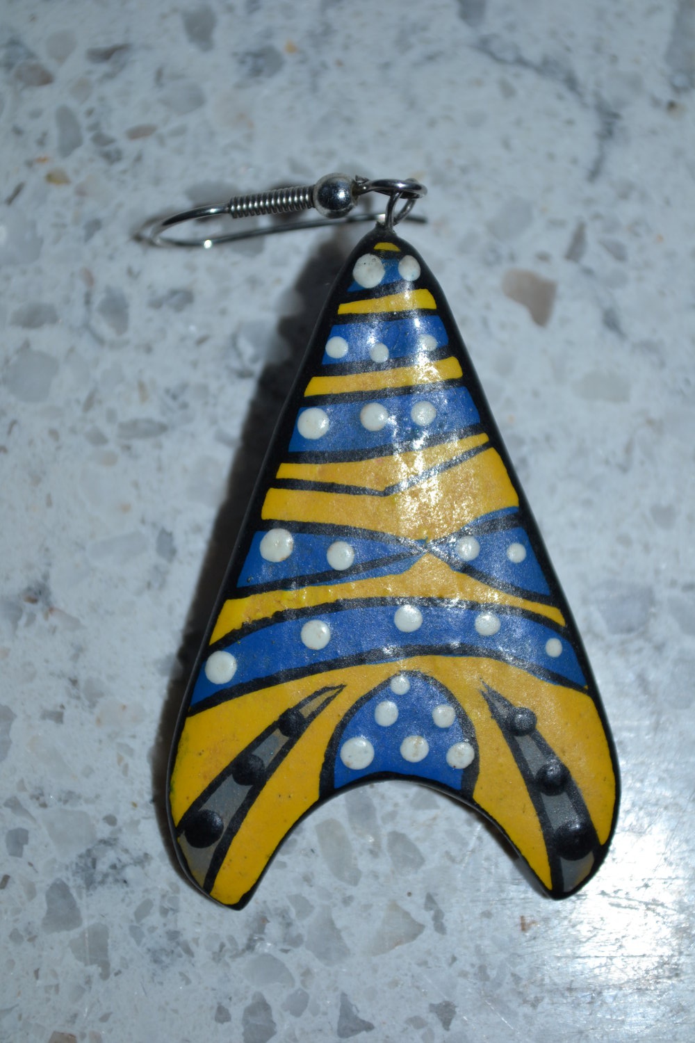Holzohrring, Ohrhänger, australischer Ohrring, Unikat, Ohrschmuck, Ohrring, 90er Jahre