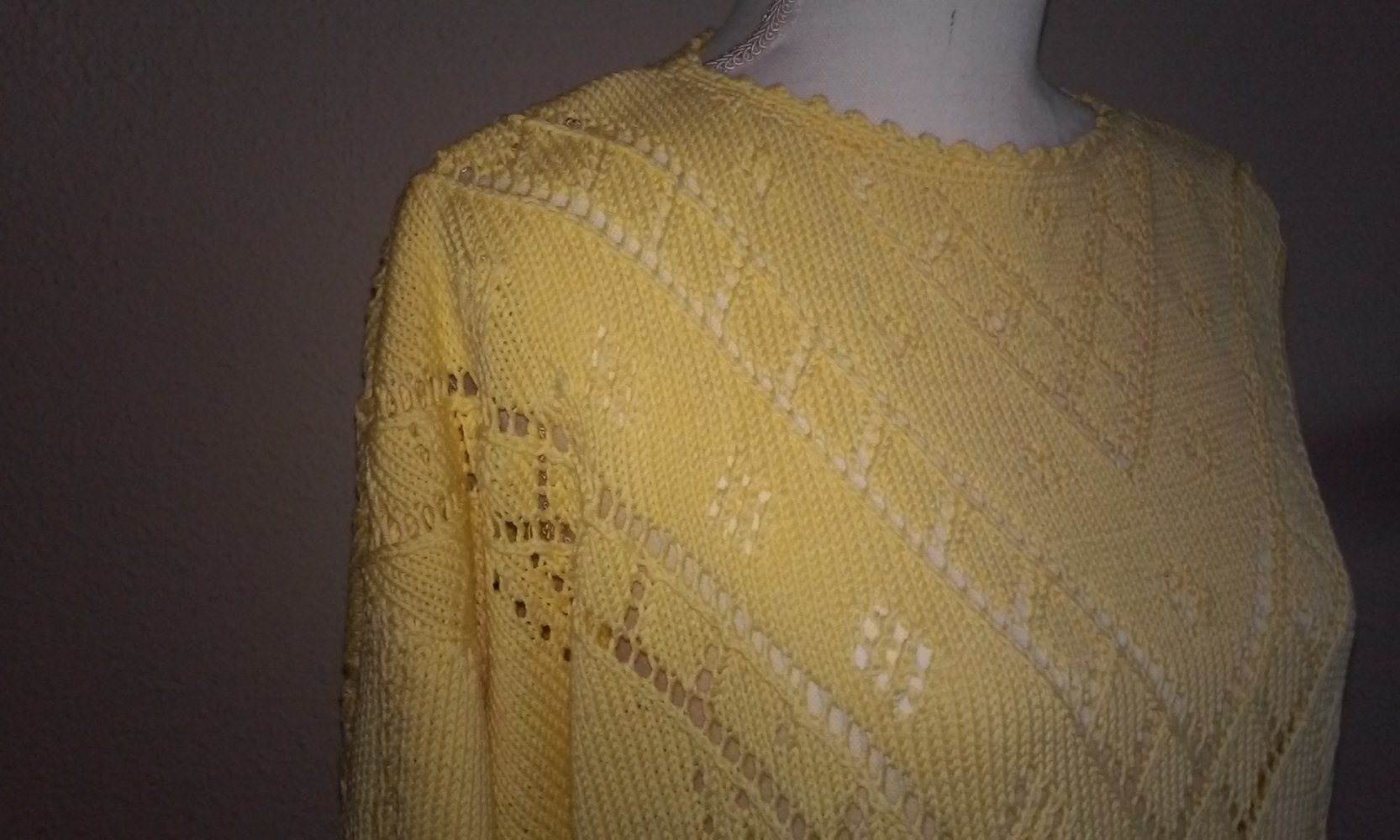 Sommerpullover Baumwollpulli Pullover Pulli Strickpulli Handarbeit neuwertig