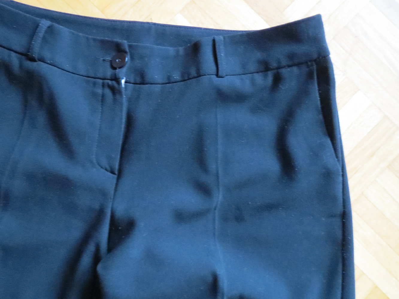 Hose, Stoffhose, Gr.44, schwarz