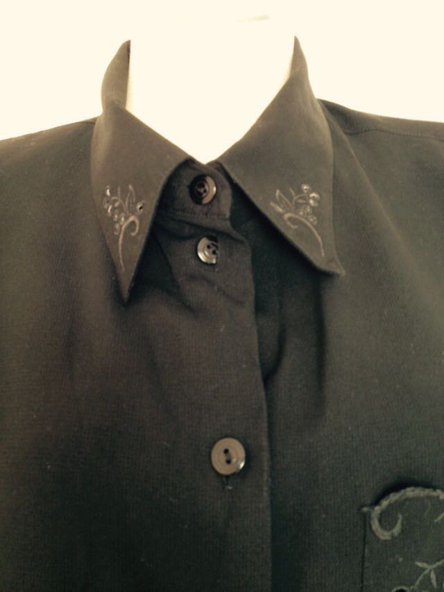 Exclusive Design Schwarze Bluse 