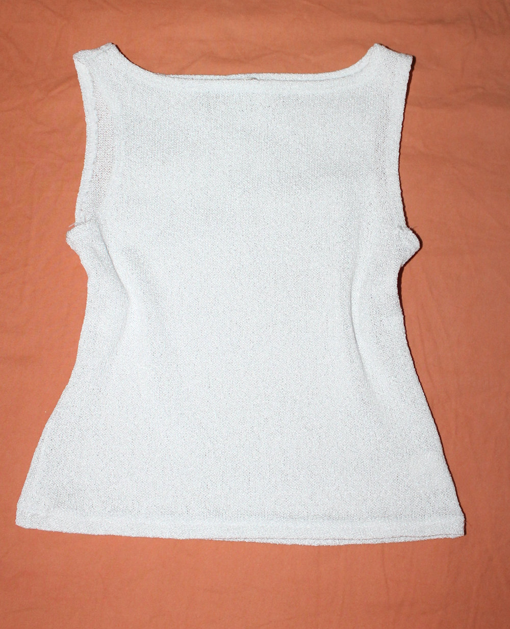 süßes bauchfreies Party - Top in weiß transparent
