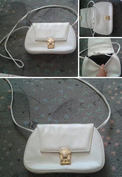 Süße kleine weiße tasche