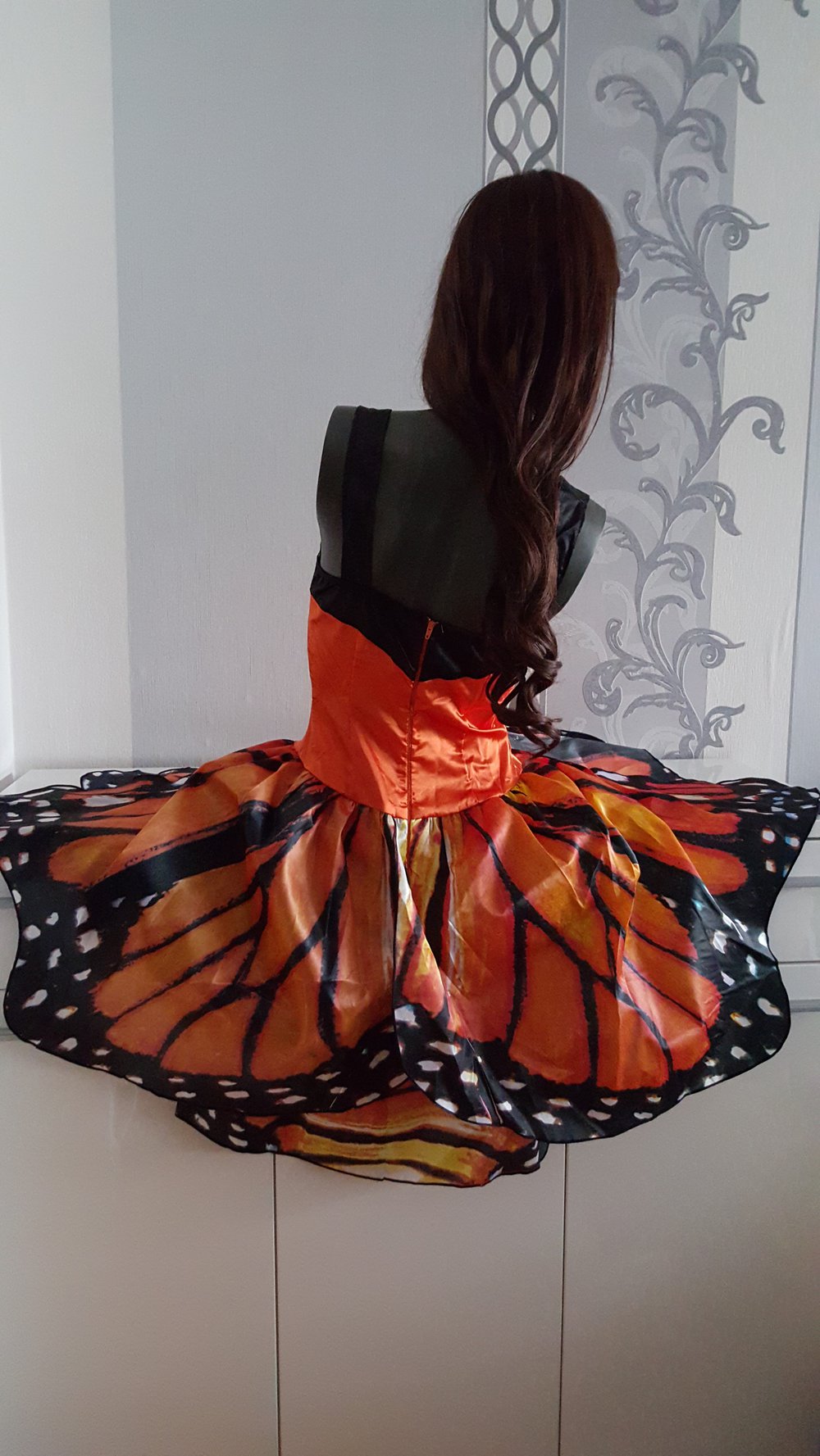 Schmetterling Kleid Kostüm Flügel Cosplay Fasching Karneval S 
