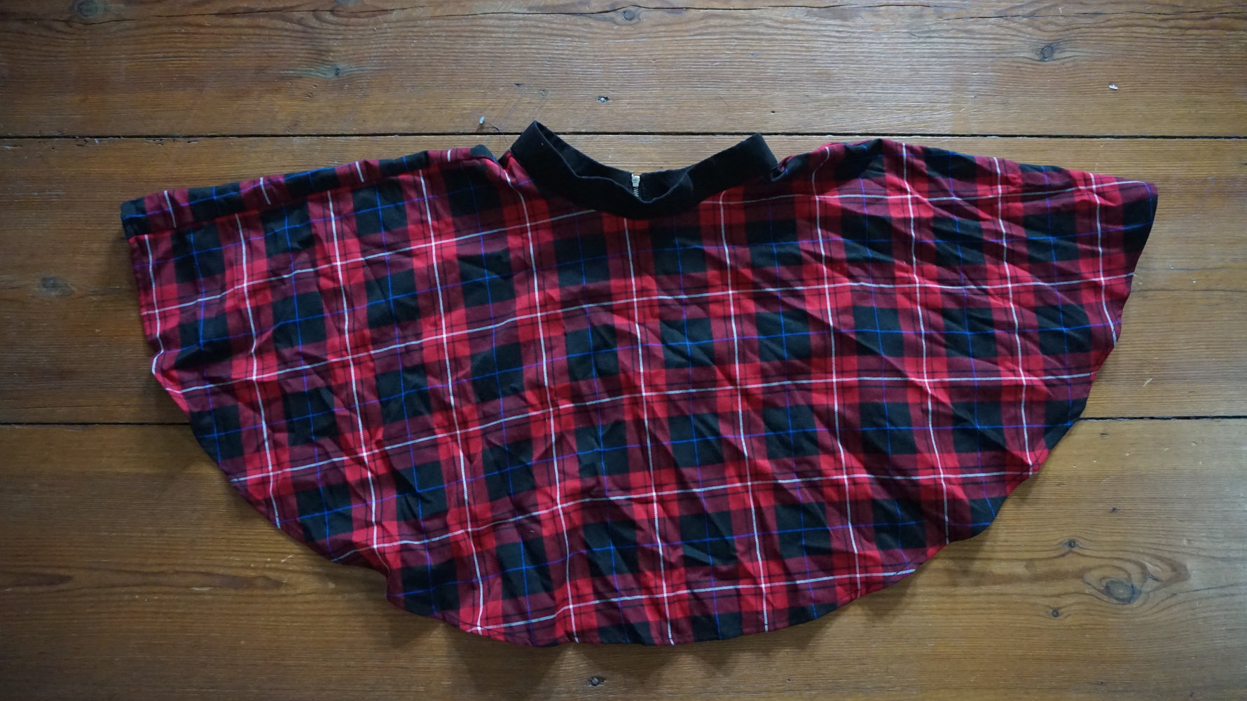 Rotkarierter Highwaist Rock