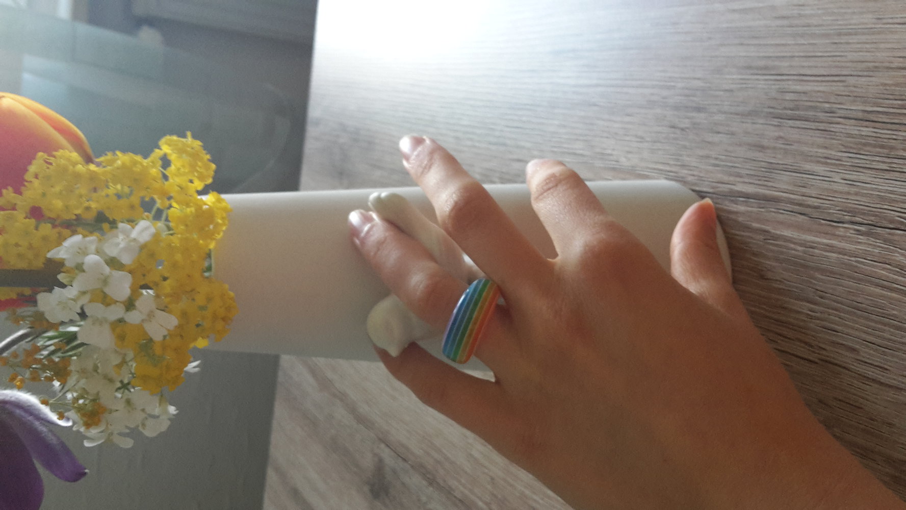 Ring bunt rainbow Regenbogen Sommer gestreift