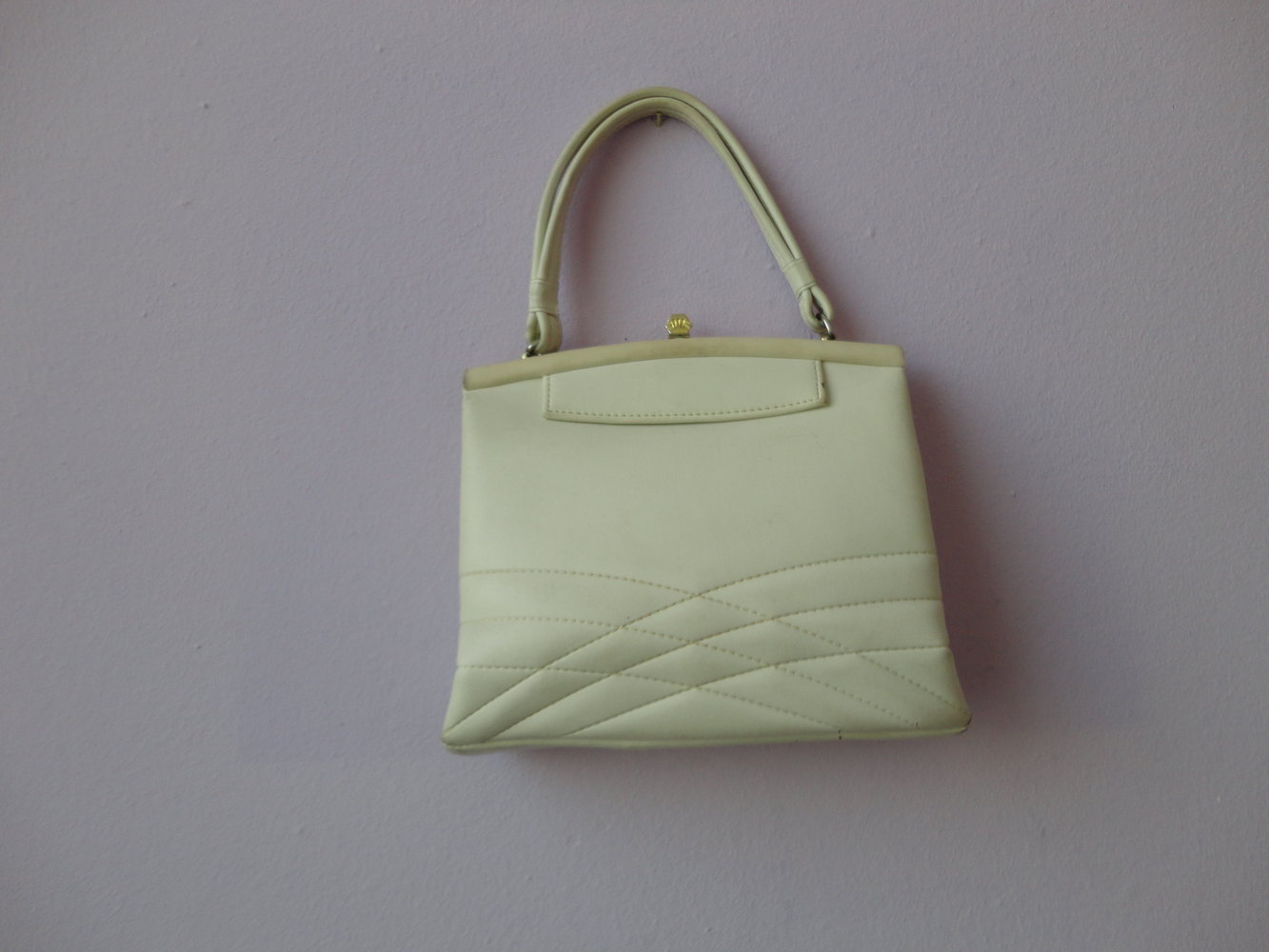 Tasche Clutch weiß weiss Basic klein