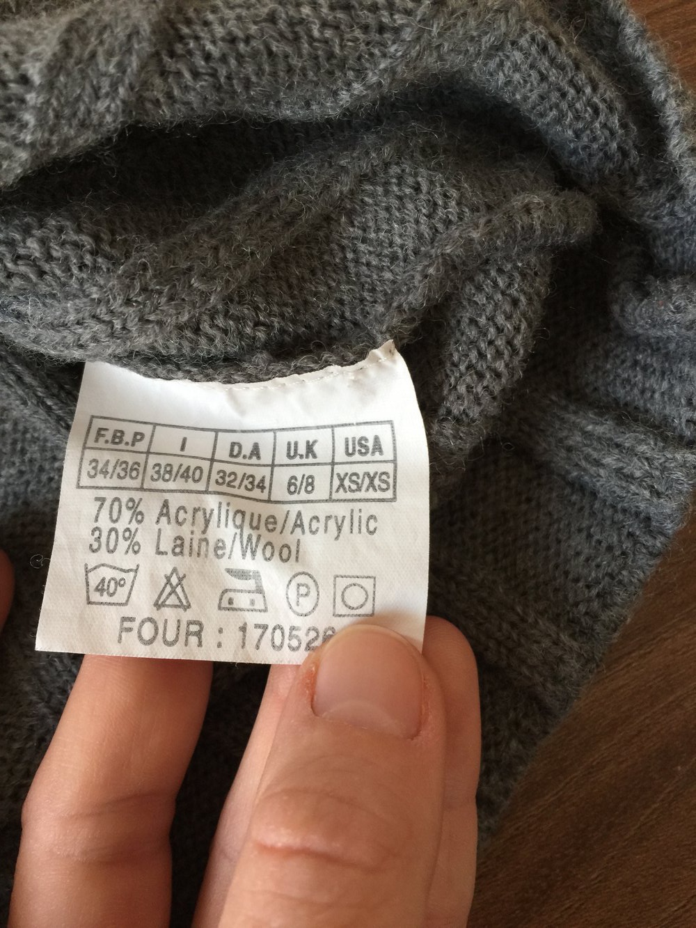 Strickpullunder Gr. 34/36