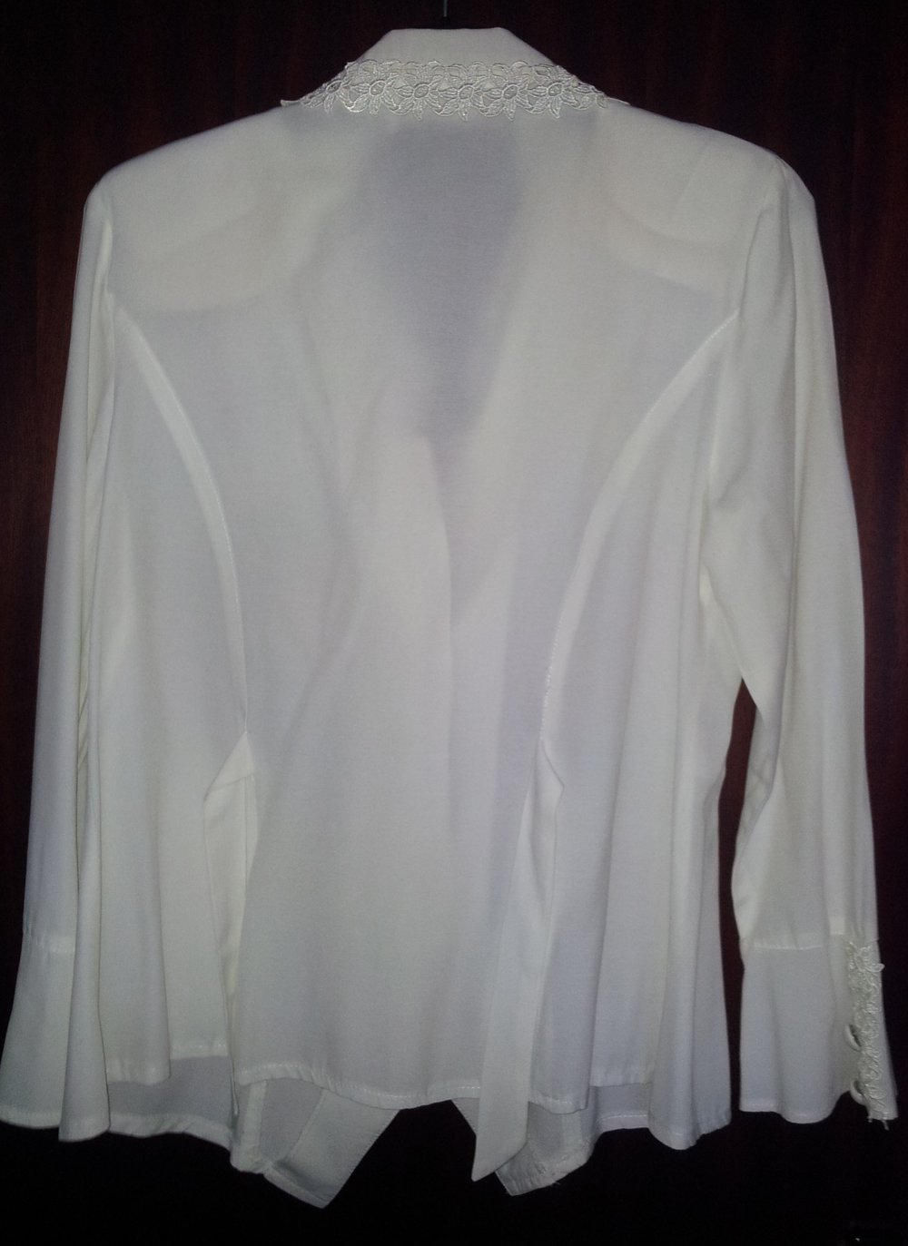 Wunderschöne, festliche Bluse 36 / 38 cremefarbend