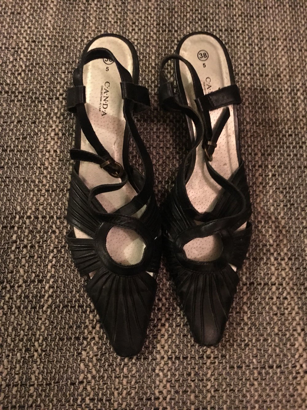 Damen Schuhe, Sling Pumps, Größe 38 