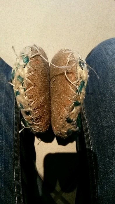 Hausschuhe Hexenschuhe Strohschuhe